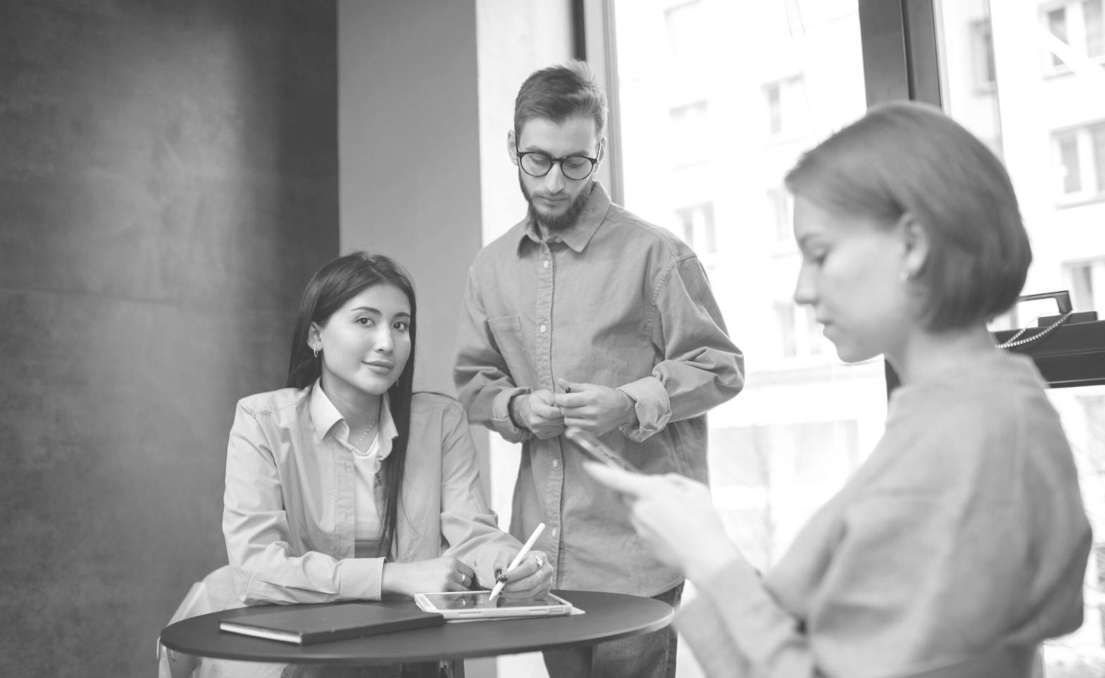 Professional business presentation training session
